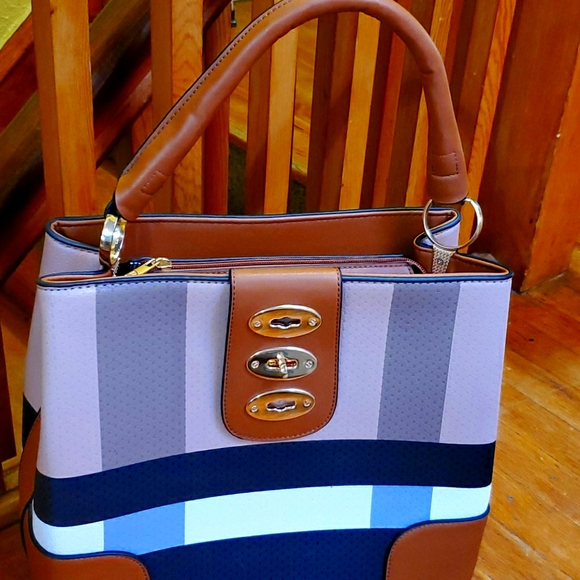 Handbags - Handbag - (Tartan Pattern) Large - $29